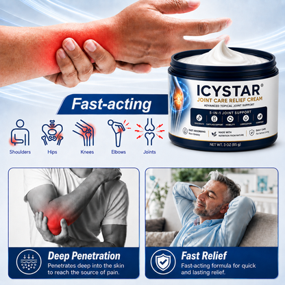 🦴 𝐈𝐂𝐘𝐒𝐓𝐀𝐑® 𝐉𝐨𝐢𝐧𝐭 𝐂𝐚𝐫𝐞 𝐑𝐞𝐥𝐢𝐞𝐟 𝐂𝐫𝐞𝐚𝐦 — 𝟓-𝐢𝐧-𝟏 𝐀𝐝𝐯𝐚𝐧𝐜𝐞𝐝 𝐉𝐨𝐢𝐧𝐭 𝐒𝐮𝐩𝐩𝐨𝐫𝐭 𝐟𝐨𝐫 𝐂𝐨𝐦𝐟𝐨𝐫𝐭, 𝐌𝐨𝐛𝐢𝐥𝐢𝐭𝐲 & 𝐂𝐚𝐫𝐭𝐢𝐥𝐚𝐠𝐞 𝐂𝐚𝐫𝐞