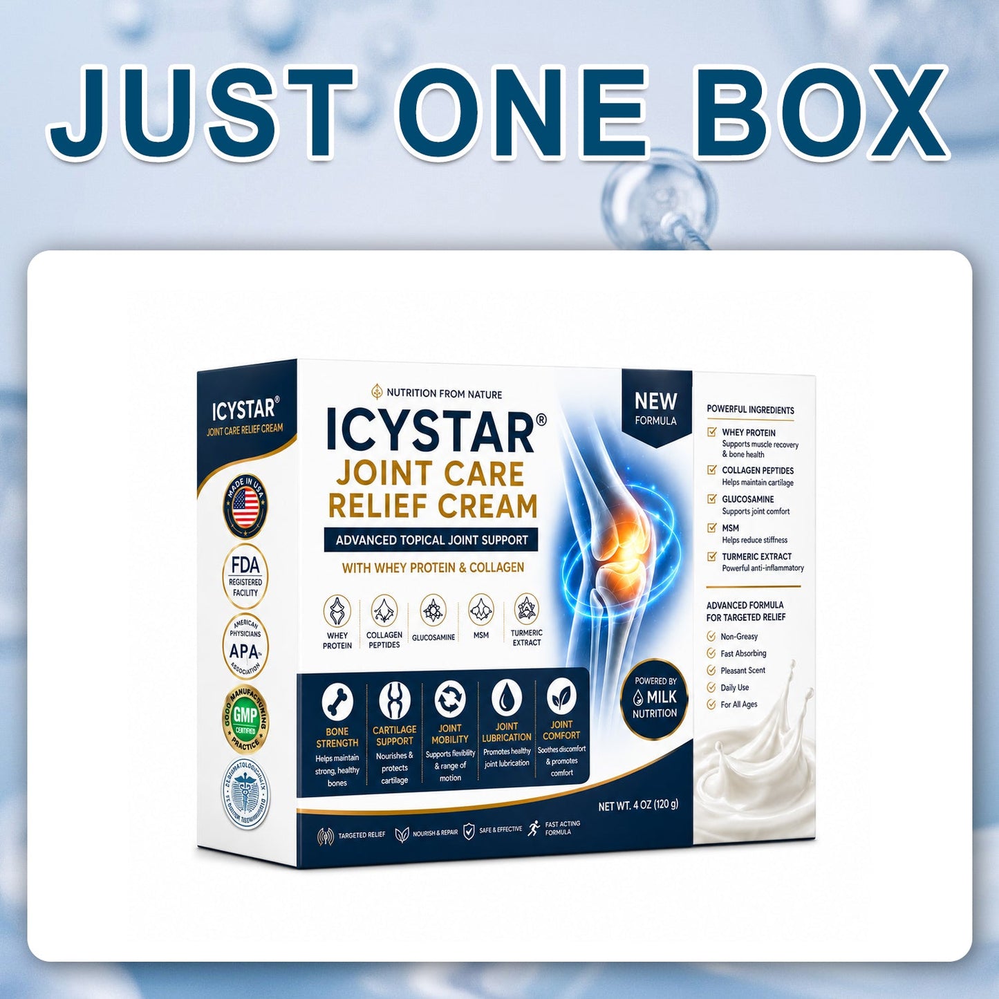 🦴 𝐈𝐂𝐘𝐒𝐓𝐀𝐑® 𝐉𝐨𝐢𝐧𝐭 𝐂𝐚𝐫𝐞 𝐑𝐞𝐥𝐢𝐞𝐟 𝐂𝐫𝐞𝐚𝐦 — 𝟓-𝐢𝐧-𝟏 𝐀𝐝𝐯𝐚𝐧𝐜𝐞𝐝 𝐉𝐨𝐢𝐧𝐭 𝐒𝐮𝐩𝐩𝐨𝐫𝐭 𝐟𝐨𝐫 𝐂𝐨𝐦𝐟𝐨𝐫𝐭, 𝐌𝐨𝐛𝐢𝐥𝐢𝐭𝐲 & 𝐂𝐚𝐫𝐭𝐢𝐥𝐚𝐠𝐞 𝐂𝐚𝐫𝐞
